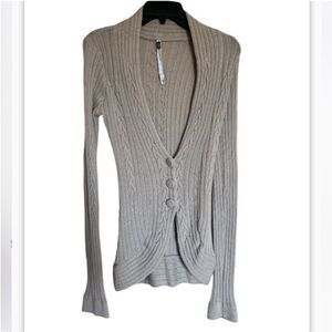 YaYa Alfalo Wool/Cashmere Blend Cardigan